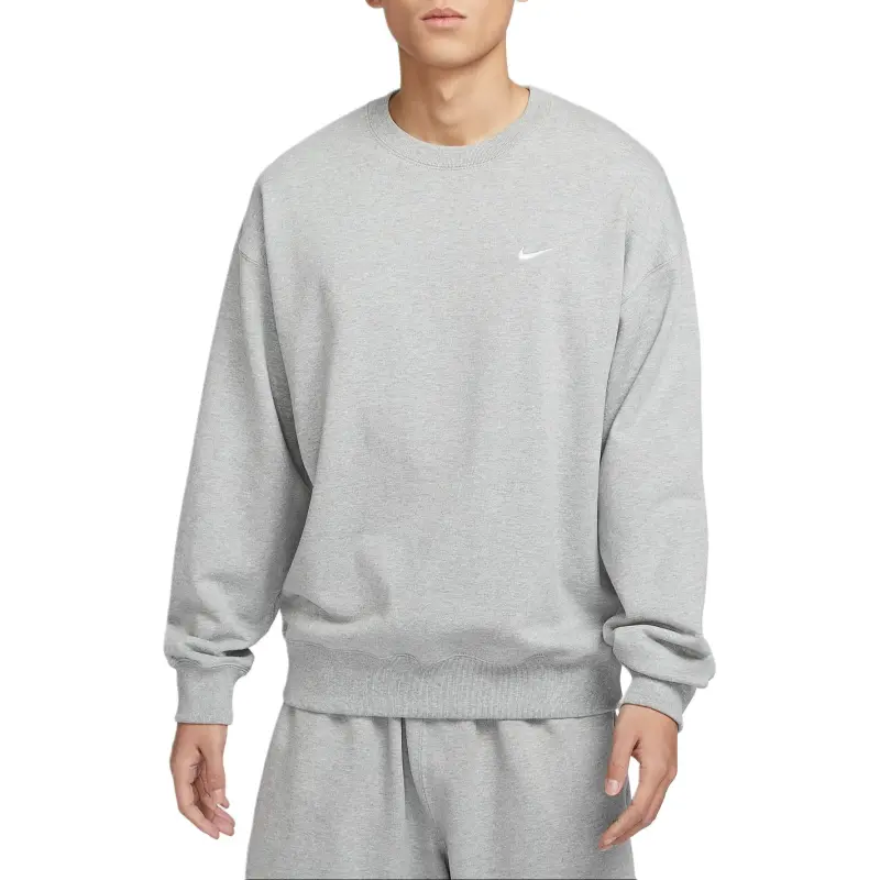 Nike Solo Swoosh Sweatshirt Men's Gray-3