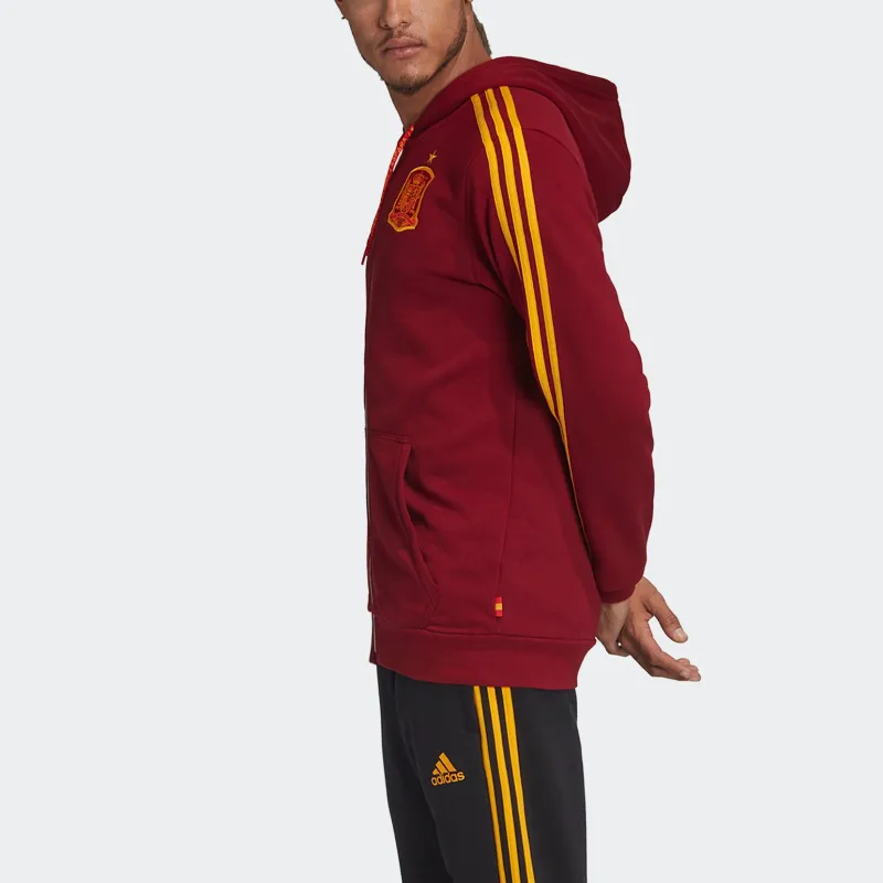 Adidas Spain Jackets Coats Men's Preppy Style Burgundy-2