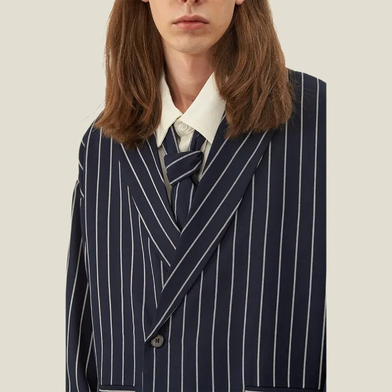 WAYNEXZAVIER Business Suit Men's Blue-3