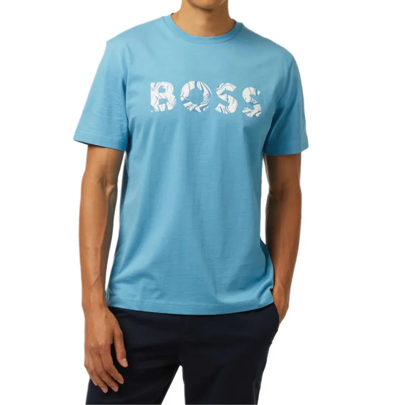 HUGO BOSS Logo print Cotton T shirt-2