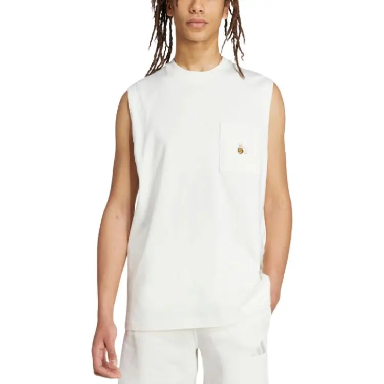 Adidas SS25 Tank Top Men's Jade White-1