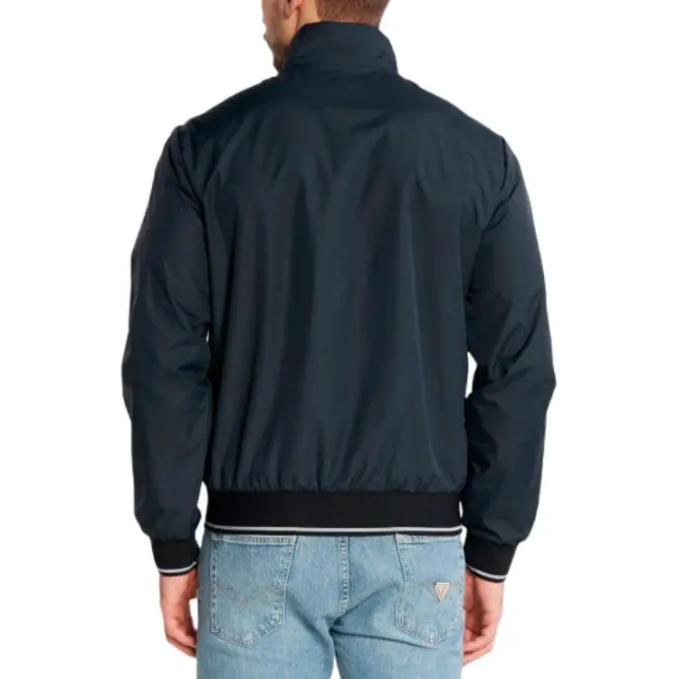 EMPORIO ARMANI Logo Printed Zipped Lightweight Jacket-4