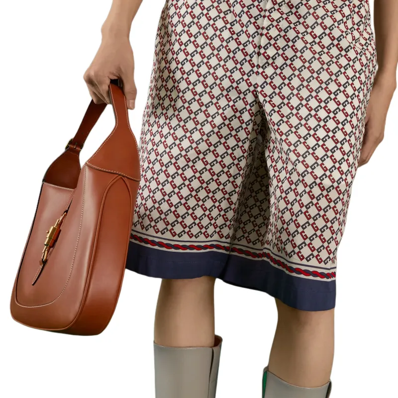 GUCCI Geometric G Print Muslin Shorts-3