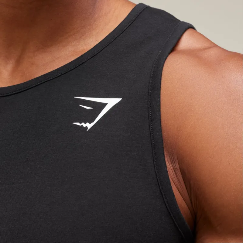 GYMSHARK Tank Tops Men Black-3
