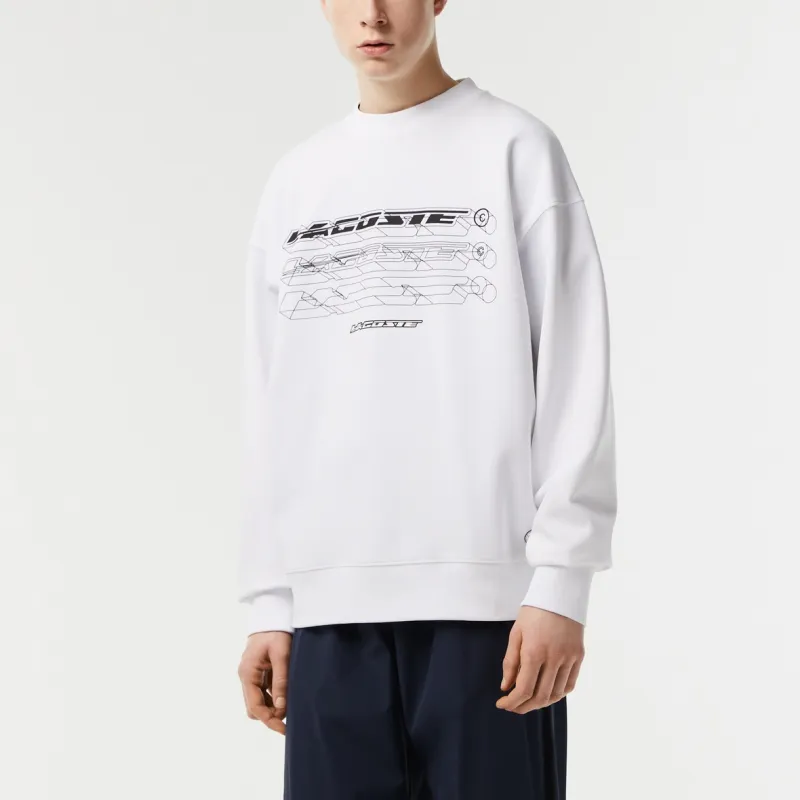 LACOSTE Sweatshirts Men White-1