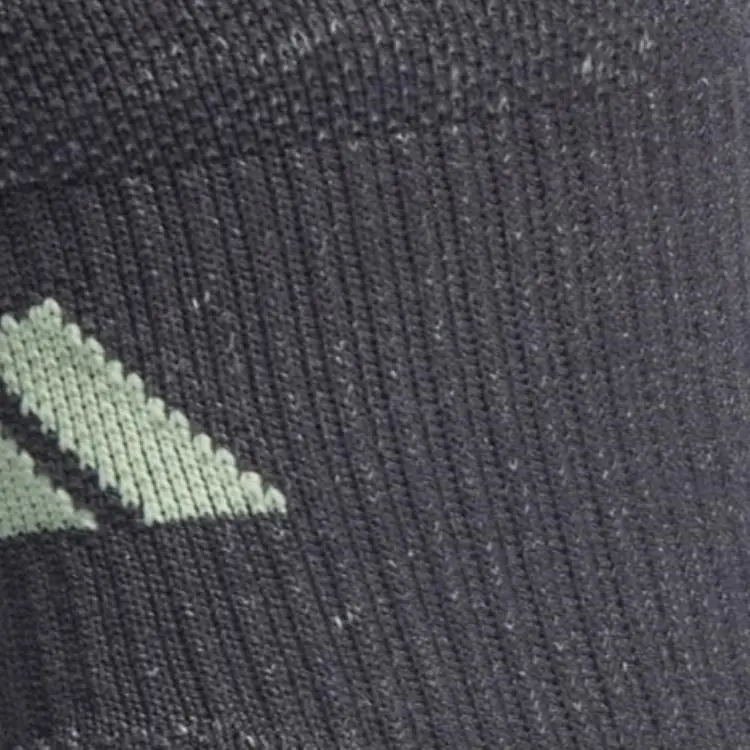 Adidas PERFORMANCE TRAINING QUARTER SOCKS Mid-Calf Socks Unisex Gray 6/7 Green Firework-1