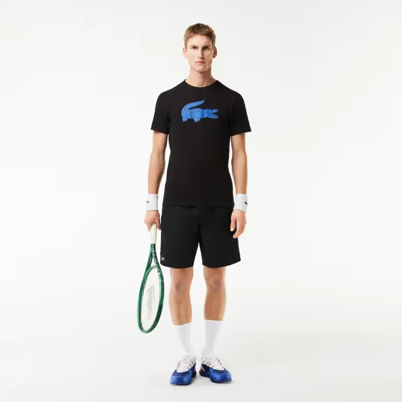 LACOSTE T Shirt Men's Black Blue-2