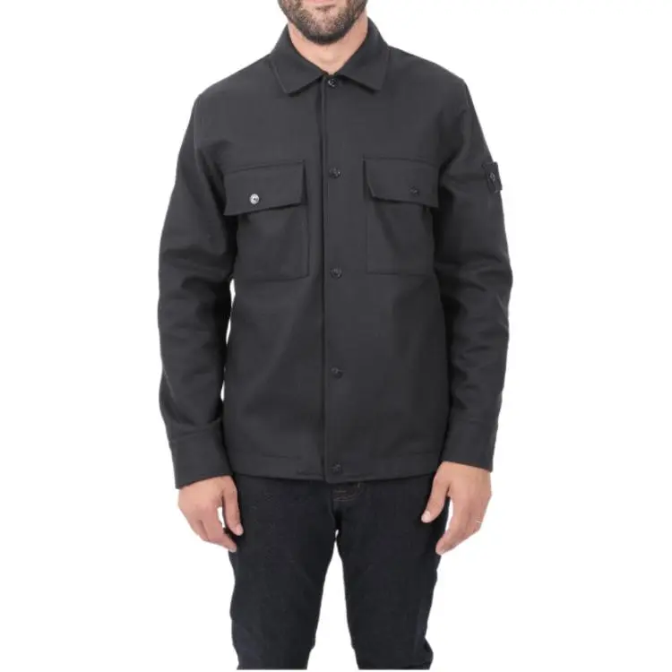 STONE ISLAND Long Sleeved Button Up Overshirt-2