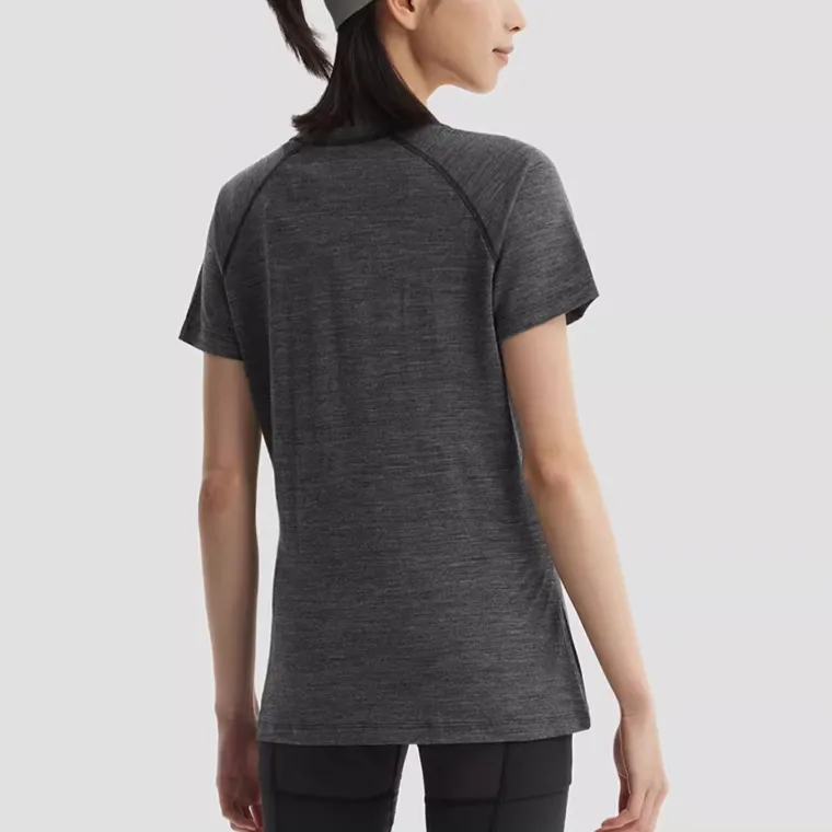 Jack Wolfskin Raglan Sleeve T Shirt Women's Dark Gray-3