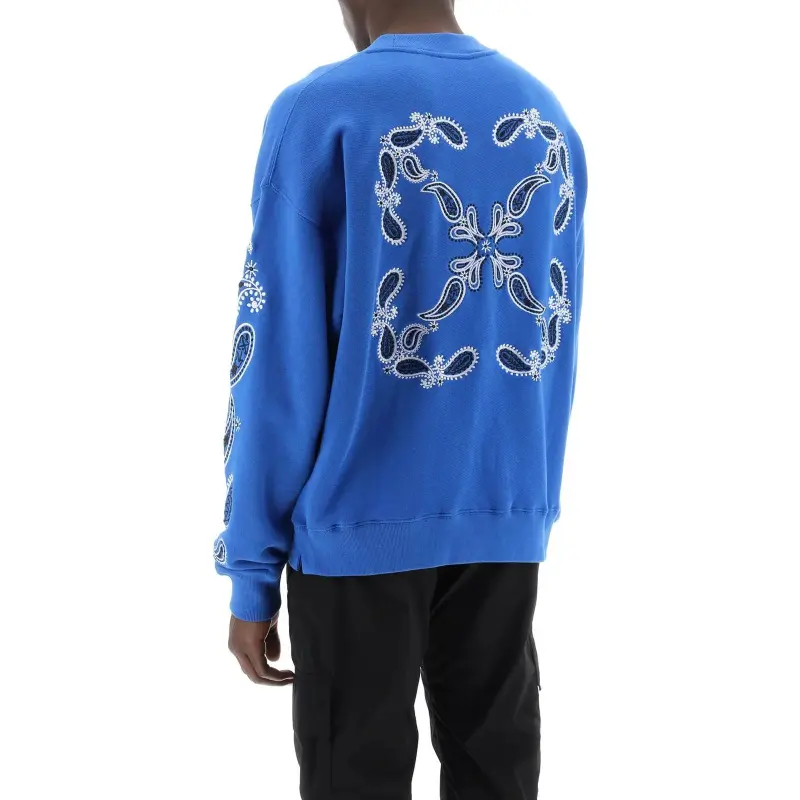 OFF WHITE Bandana Arrow Crewneck Sweatshirt-3