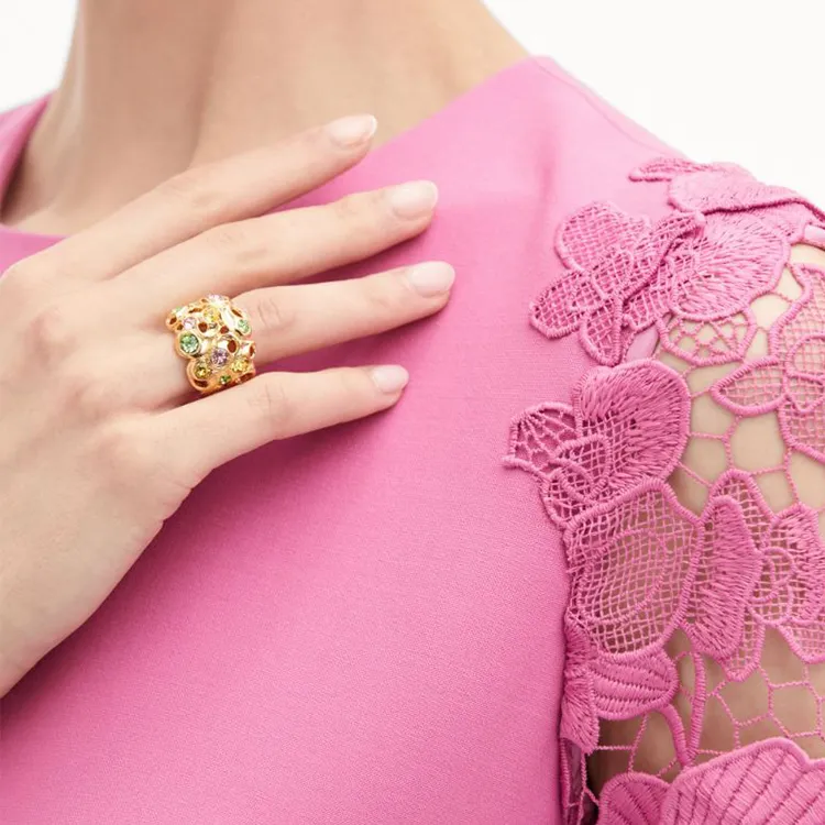 Oscar De La Renta Textured Ring-2