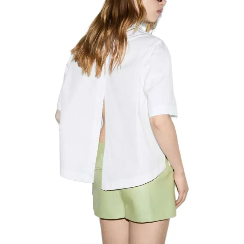 GUCCI Logo embossed Poplin Shirt-4