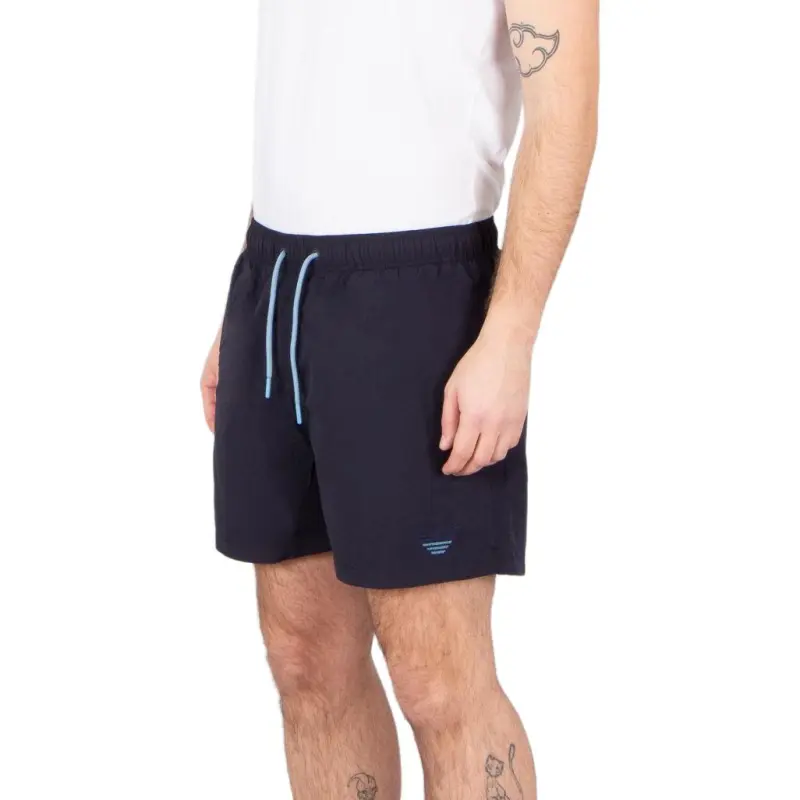EMPORIO ARMANI Swim Shorts With Two tone Eagle Embroidery-3