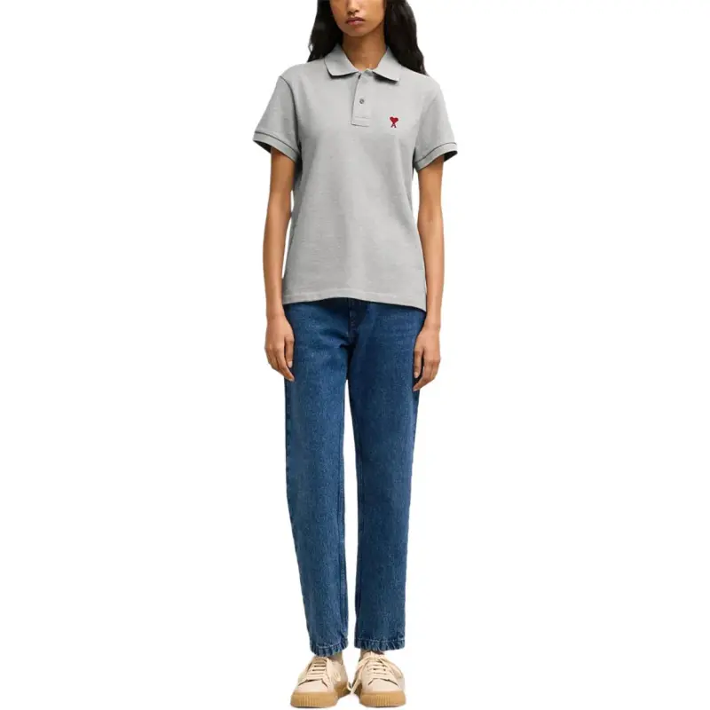 AMIPARIS Ami De Coeur Organic cotton Polo Shirt-4