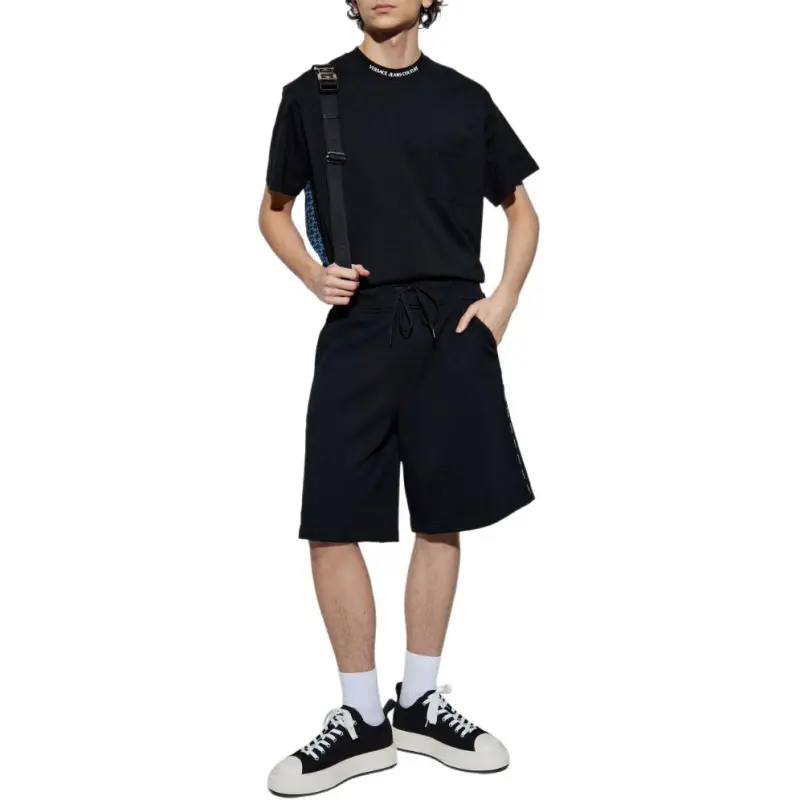 VERSACE JEANS COUTURE Logo Trim Shorts-1