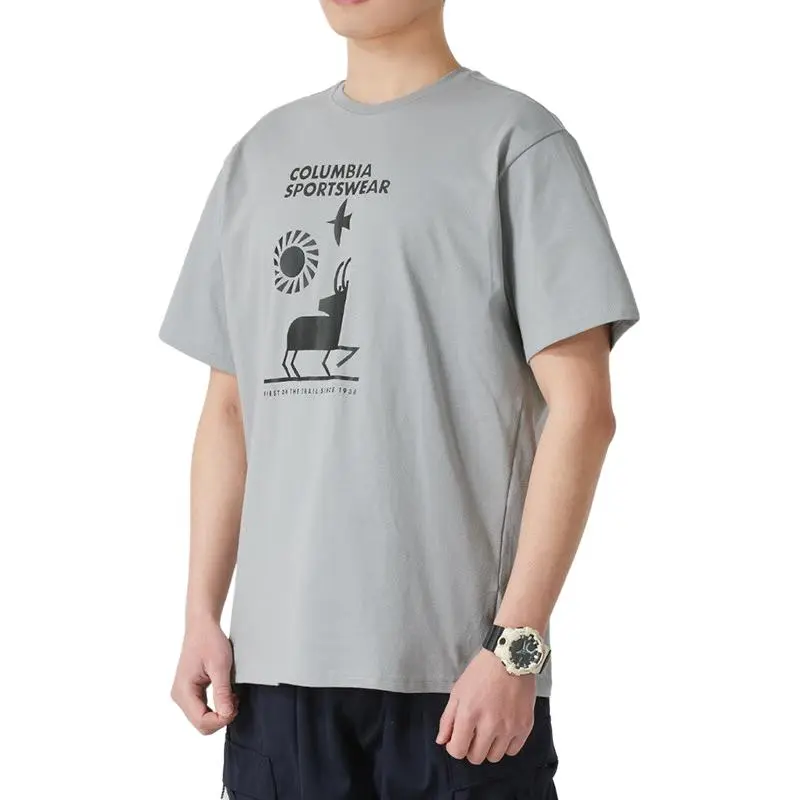 Columbia T Shirts Men Gray-1