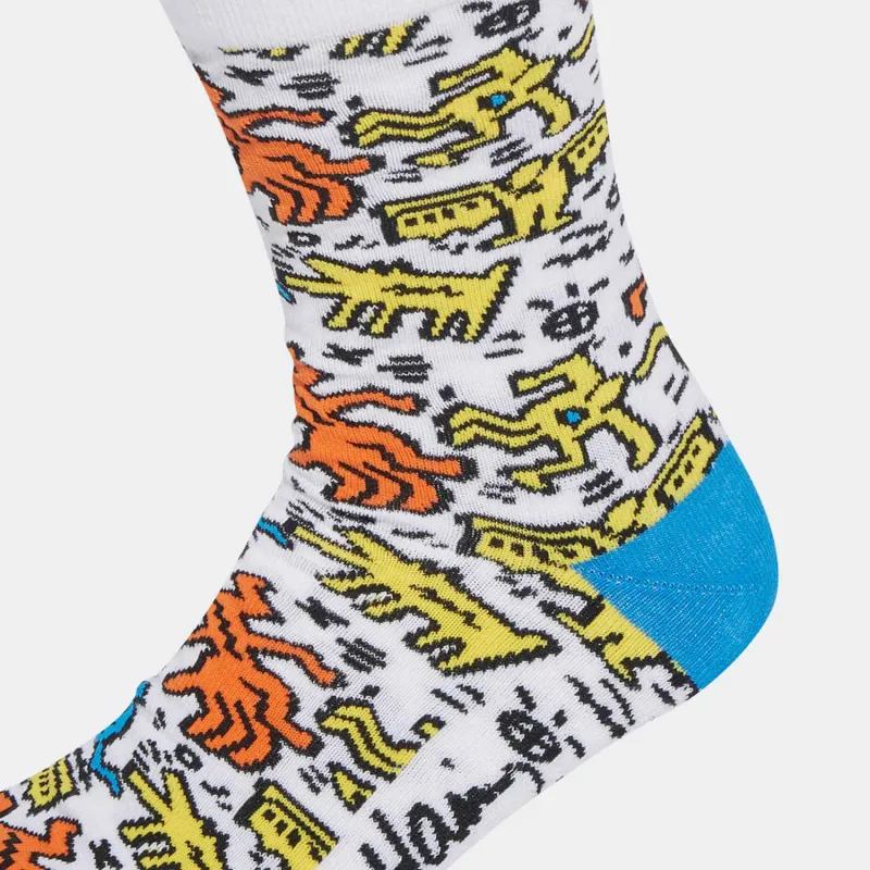 Adidas Neo x Keith Haring Mid Calf Socks Unisex 1 Pack Multicolor-3