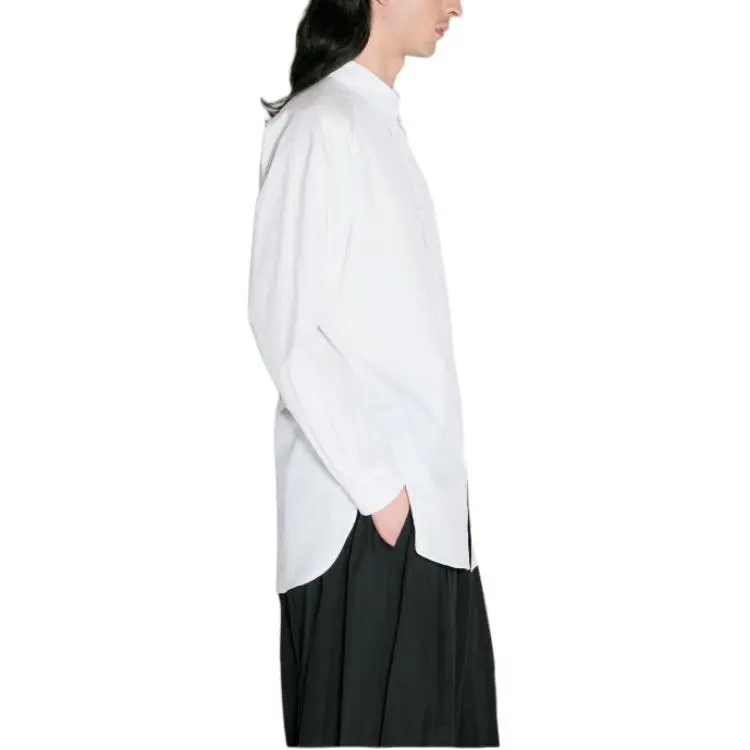 Yohji Yamamoto Broad A Ashymme Notched Shirt-2