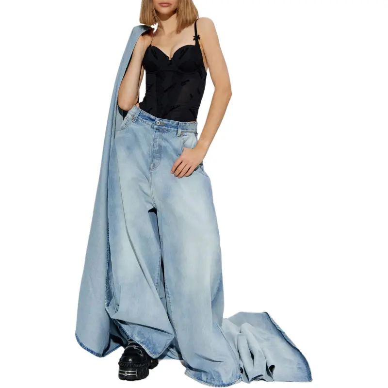Vetements Train Detailed Jeans-2