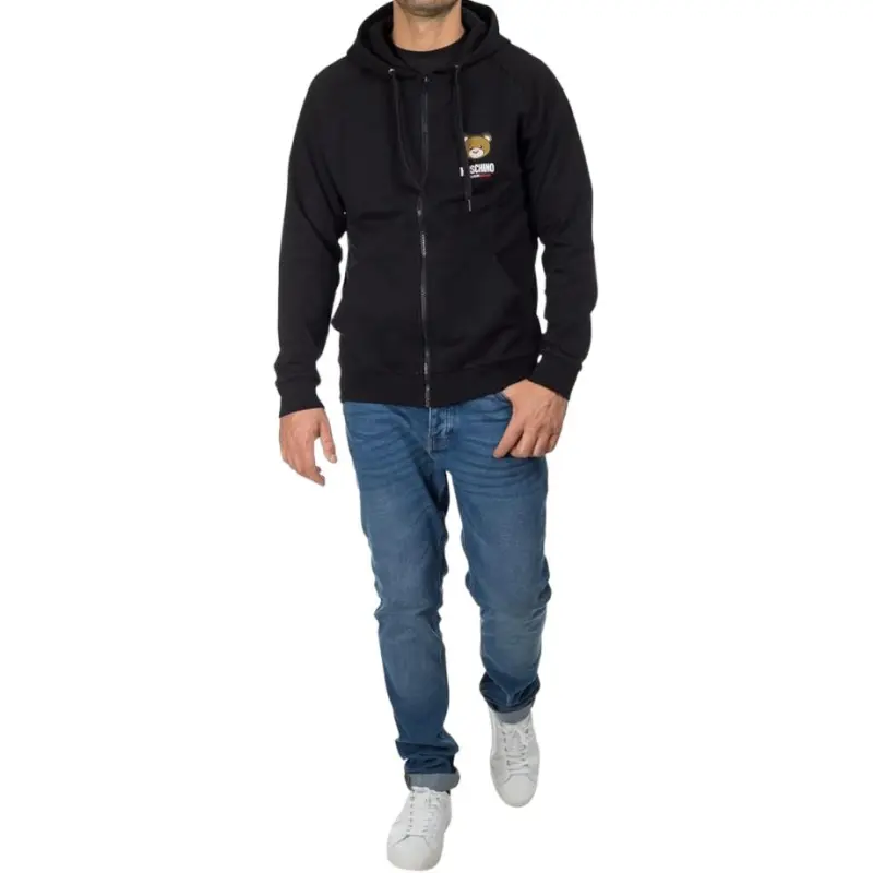 MOSCHINO Leo Teddy print Hoodie-4