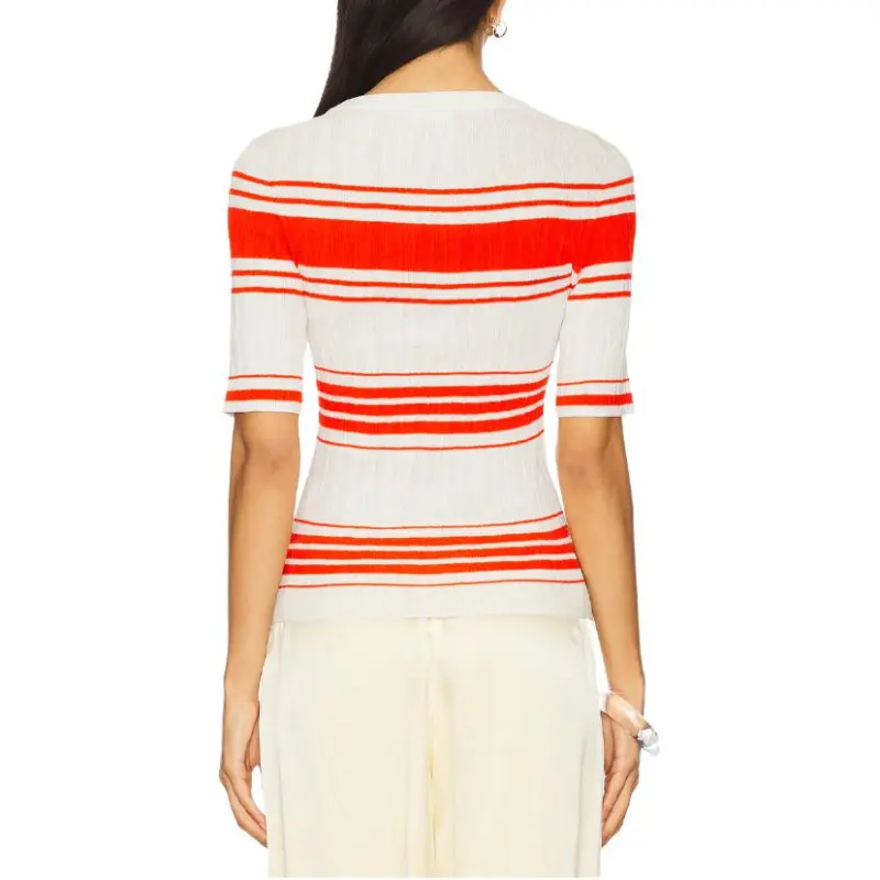 A.L.C. T Shirt Women's White Red-1