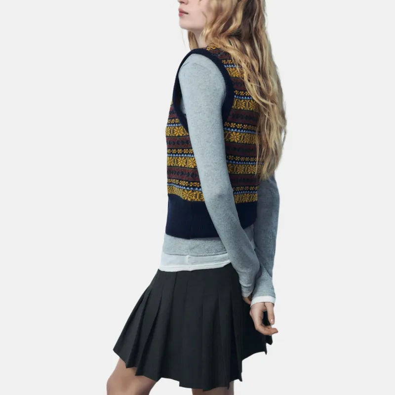 ZARA Vests Women's Multicolor-3