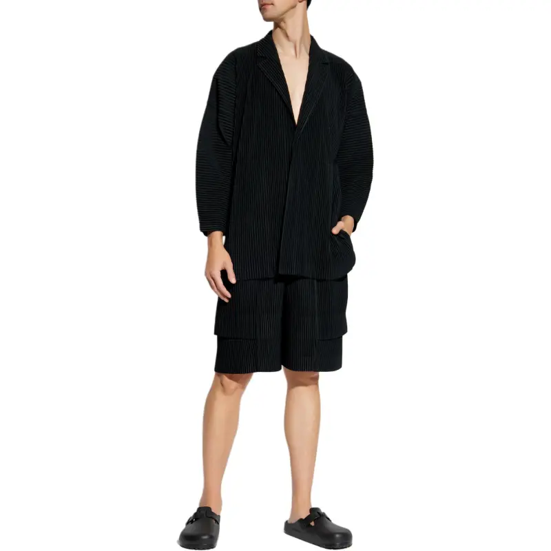 Homme Plissé Issey Miyake Pleated Cargo Shorts-1