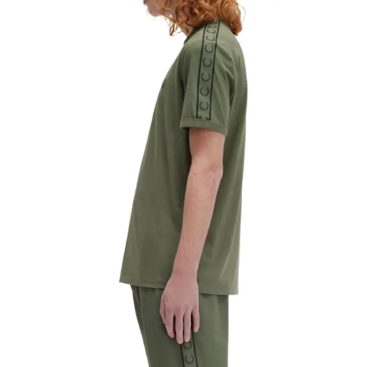 FRED PERRY T Shirts Men Green-4