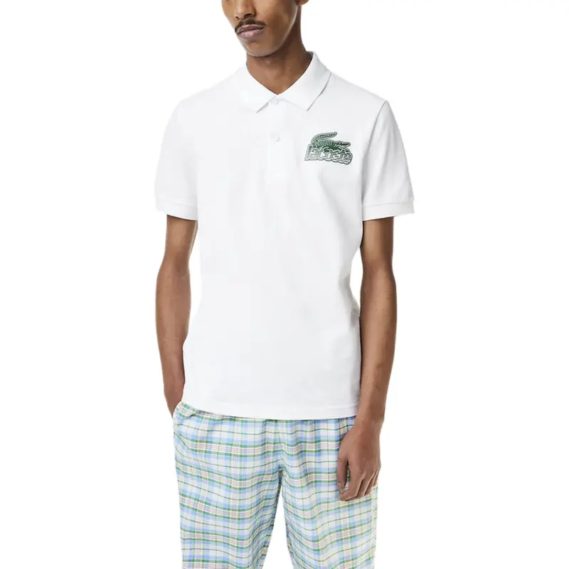 LACOSTE Cotton Mini Pique Polo Shirt Polo Shirt Men's White-1
