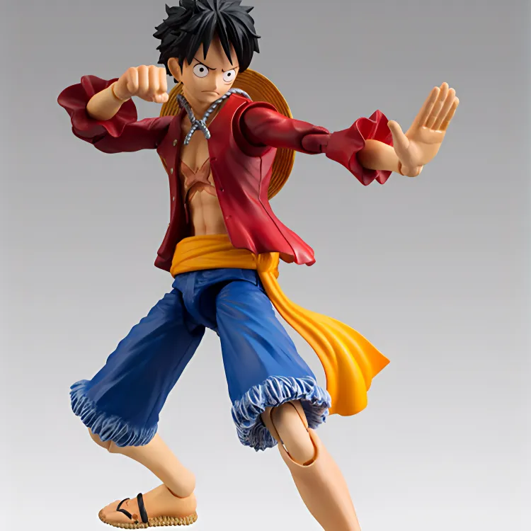 MegaHouse Monkey D. Luffy Mh One Piece Vah Action Figure Reissued Version Scale Figures-3