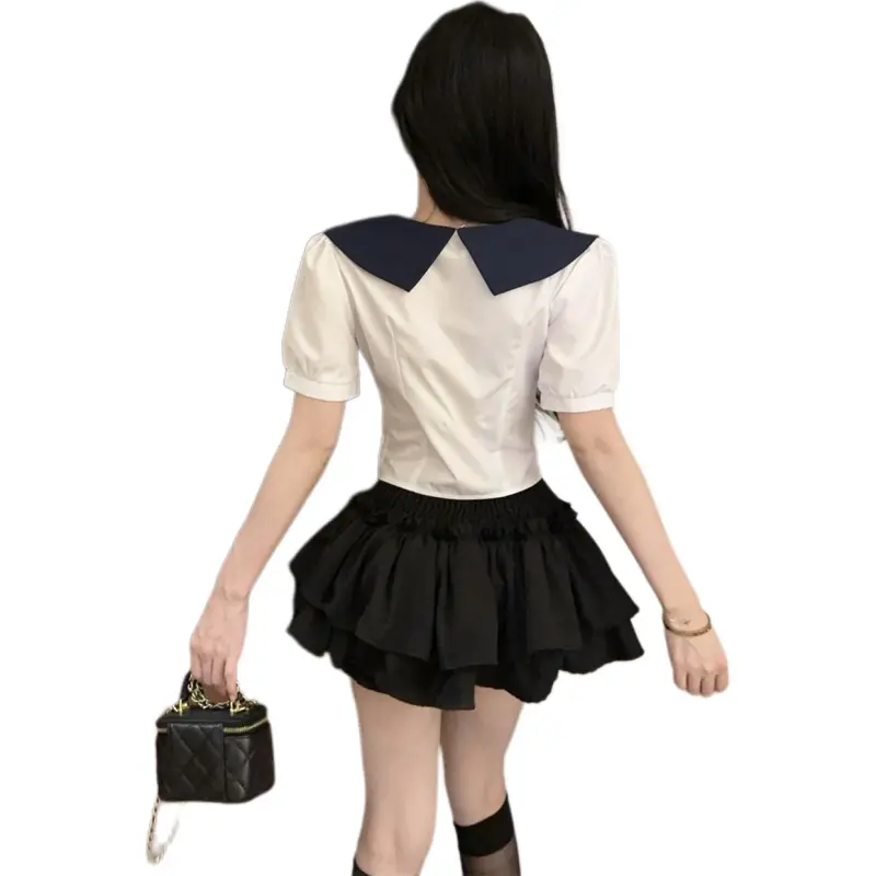 Spicy Gals Skirt Set Women's White-1