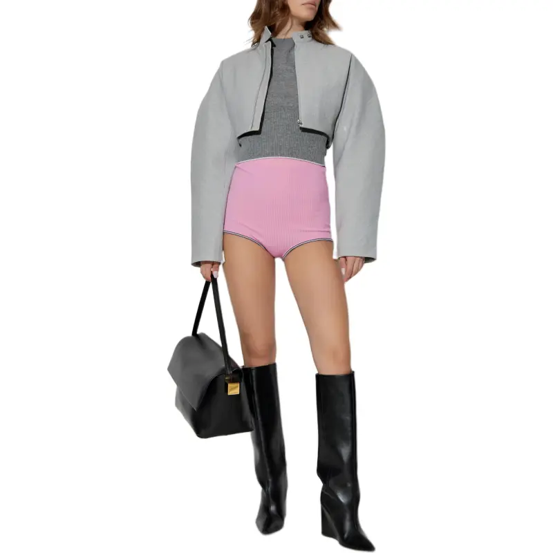 Jacquemus The Spiaggia Knit Shorts 'Multicolor/Pink'-3