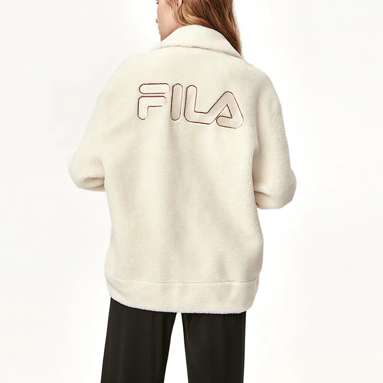 FILA Velvet Jackets Women's Beige-3