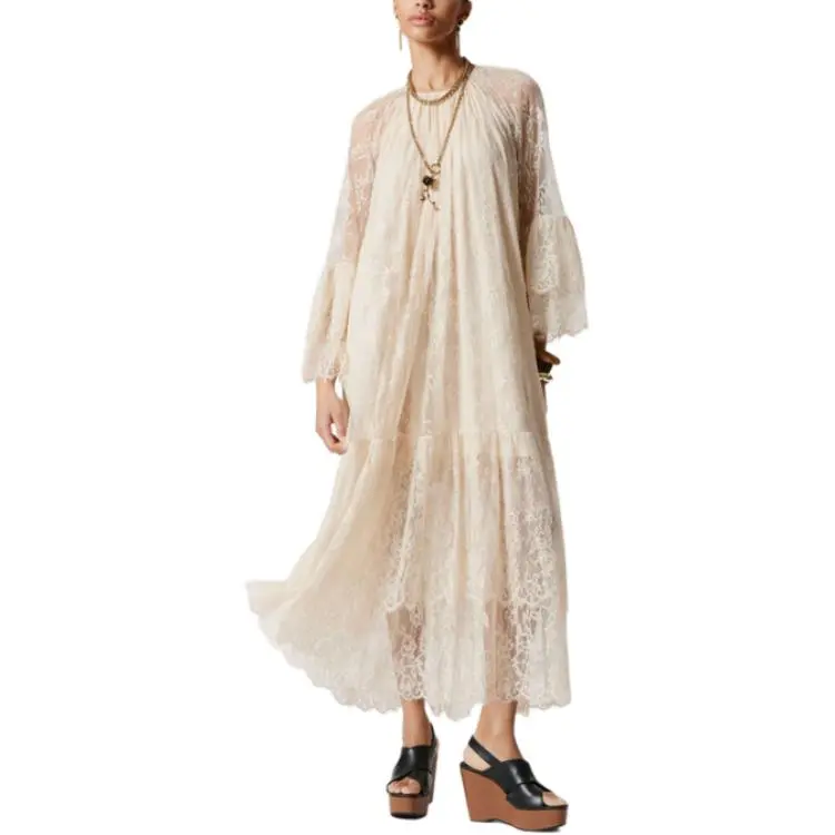Other Stories Long Sleeved Dress Women's Cream-2