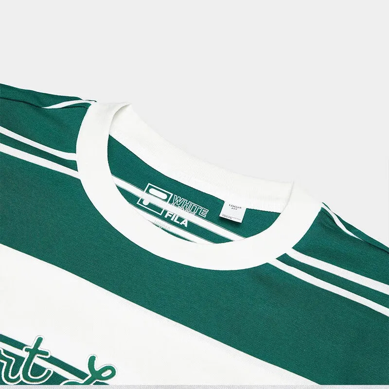 FILA Drop Shoulder Sleeve T Shirt Women's Midsummer Green-3