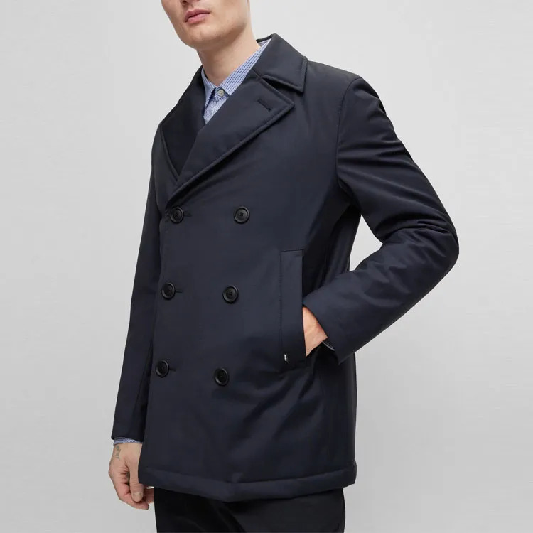 HUGO BOSS Coats Men Dark Blue-5