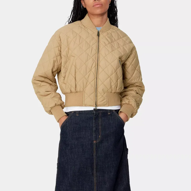 Carhartt WIP FW24 W' Selma Liner Jacket Women's Peanut Butter Color-5