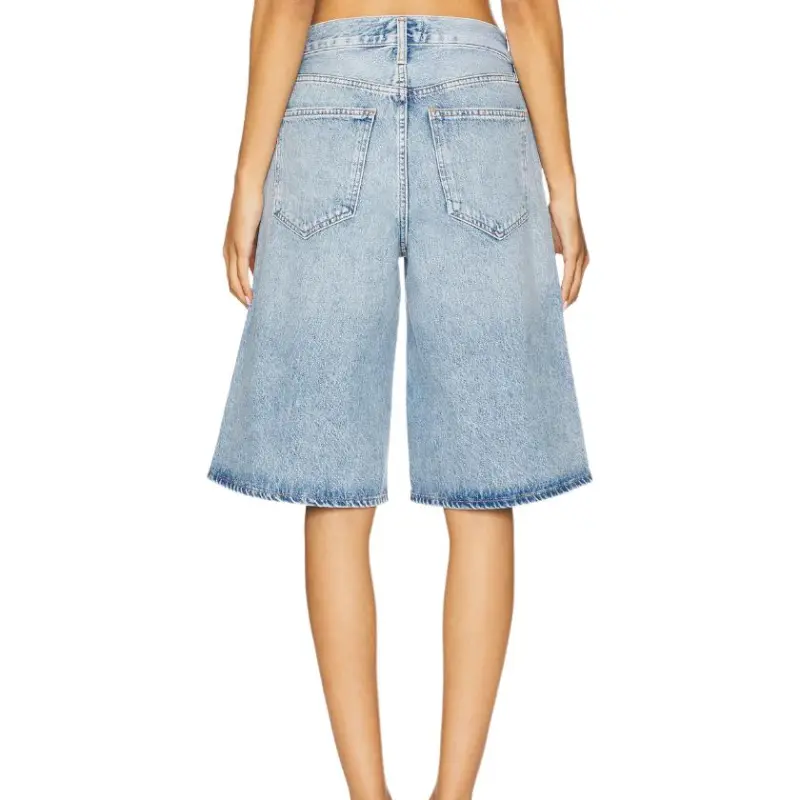 AGOLDE Denim Shorts Women's Blue-1