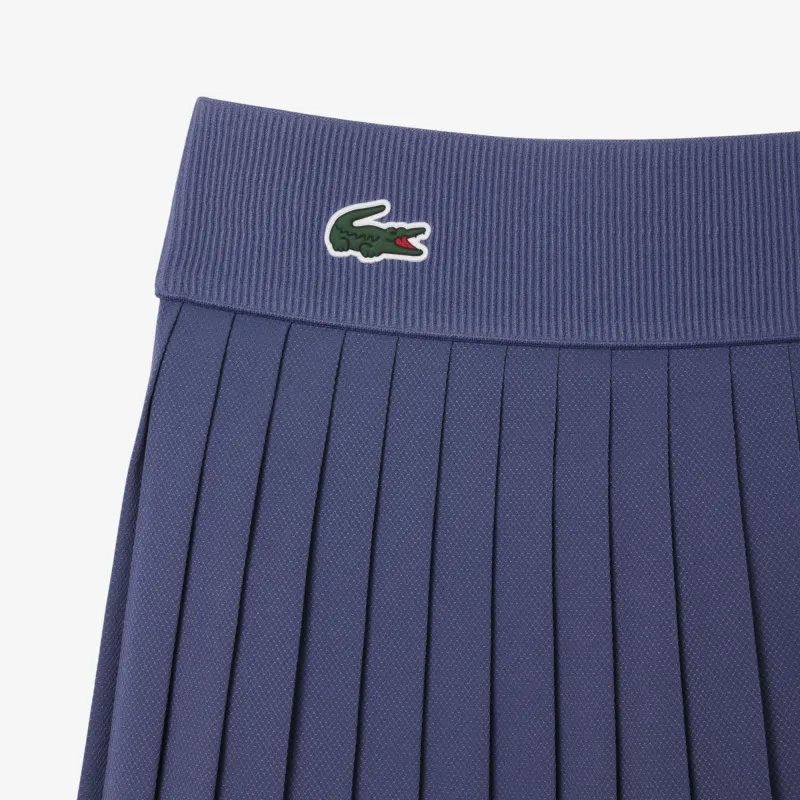 LACOSTE Casual Short Skirts Women's Purple/Light Blue-2