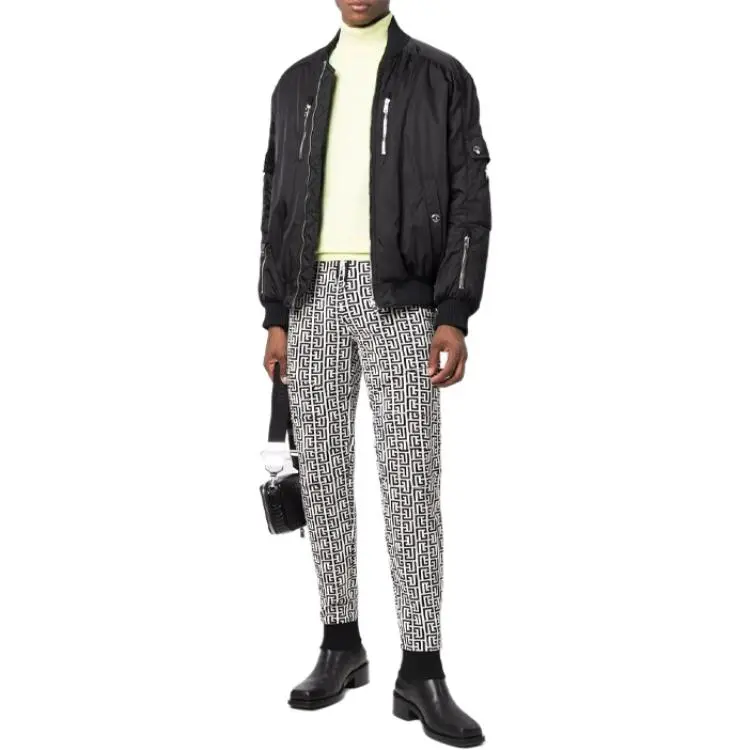 BALMAIN Knitted Sweatpants Men White-3