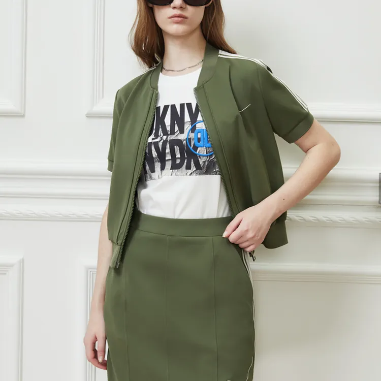 DKNY Casual Short Skirts Women's Green-1