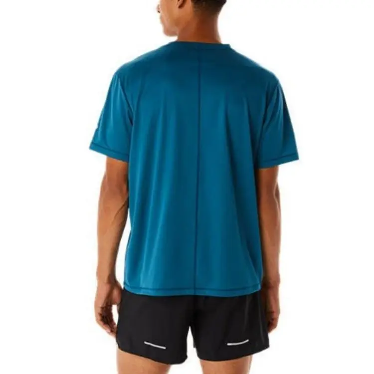 Asics T Shirts Men Turquoise-2