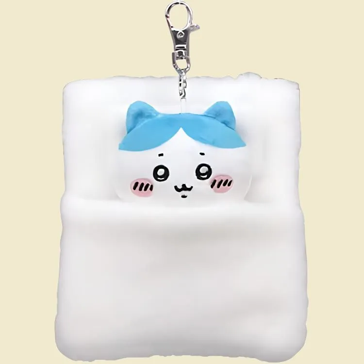 Chiikawa Hachiware Quilt Roll Storage Box Dolls Plush Pendant 14cm Height-2