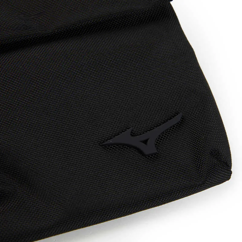 Mizuno ESSENTIAL Series Nylon Shoulder Bag Unisex Black-2