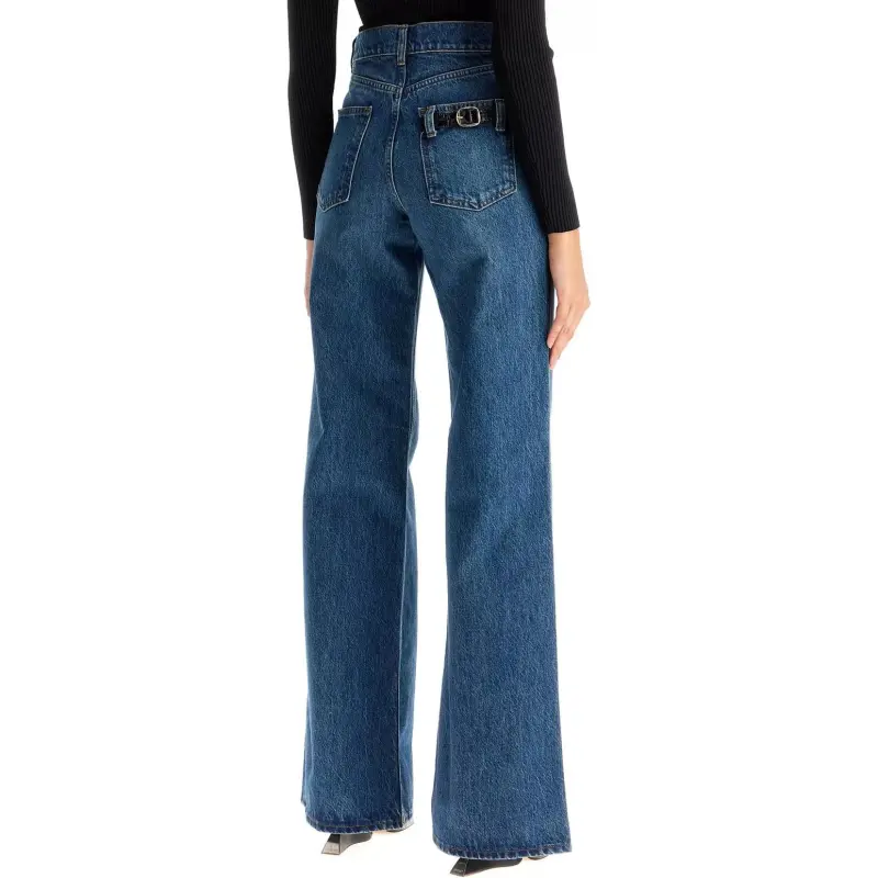 COPERNI Tonal Stiched Wide Leg Denim Jeans-4