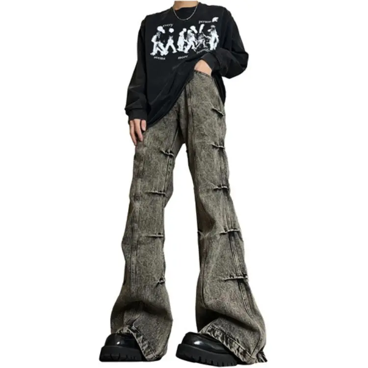 WELTER EXPERIMENT Jeans Unisex Black Gray-6