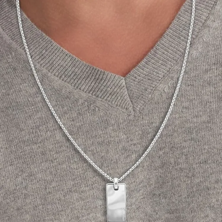 CALVIN KLEIN   Necklaces Men's Silver-2