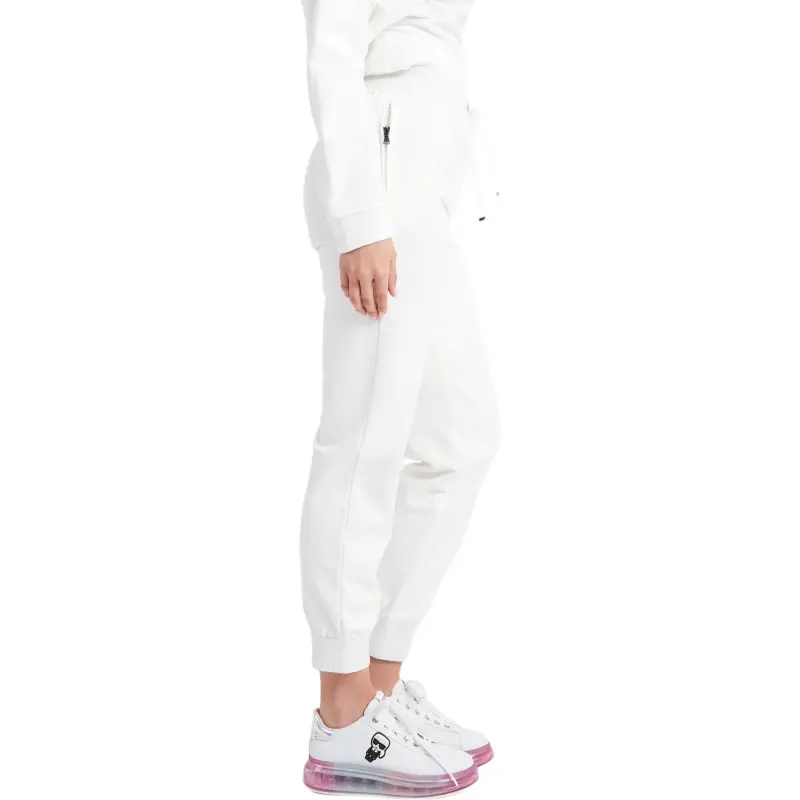 EMPORIO ARMANI SS23 Knitted Sweatpants Women's White-4
