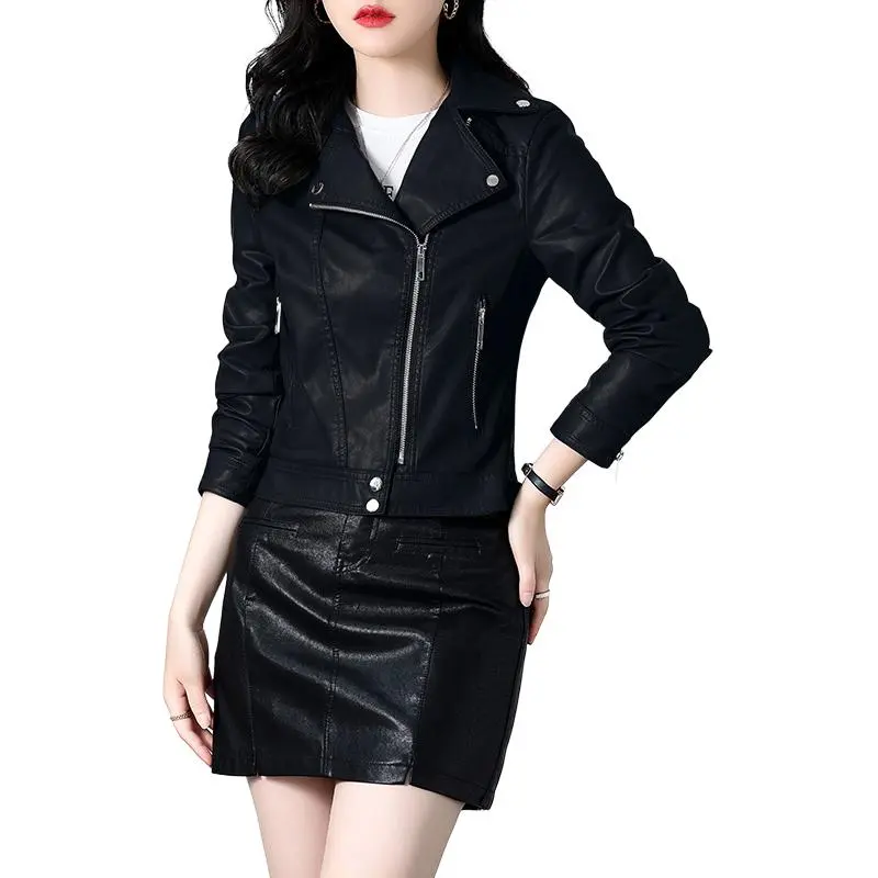 Yi Mengyuan Leather Jacket Women's-3