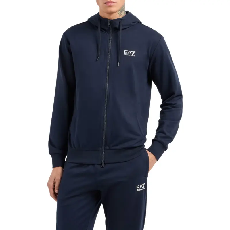 EMPORIO ARMANI Zip up Cotton Hoodie-3